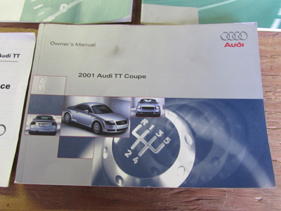 Audi TT Mk1 8N Owner's User's Manual Guide w/ Case4